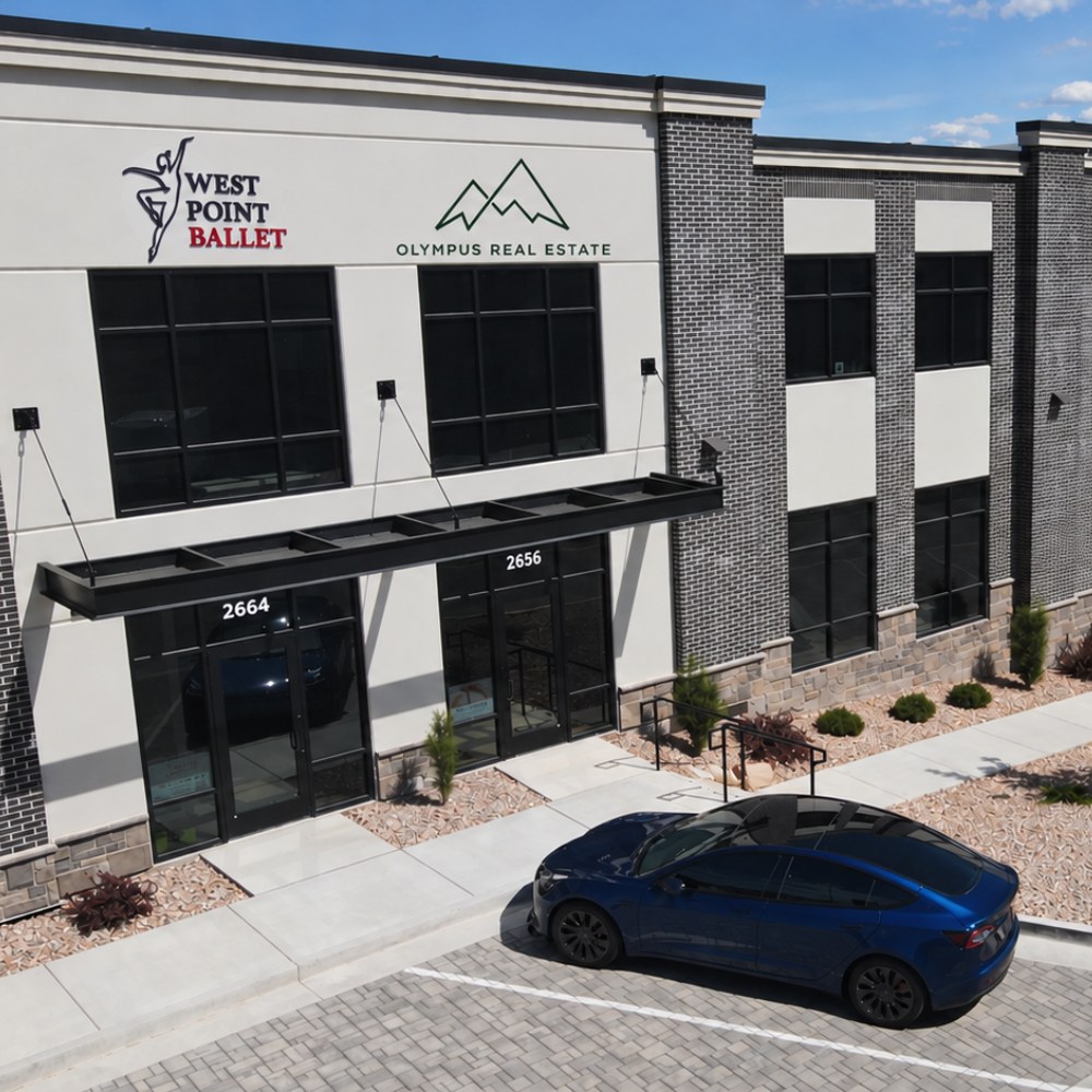 Entrance to the Olympus Real Estate office in Bluffdale
